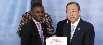 세계시민들의 염원을 UN사무총장에 전달하다